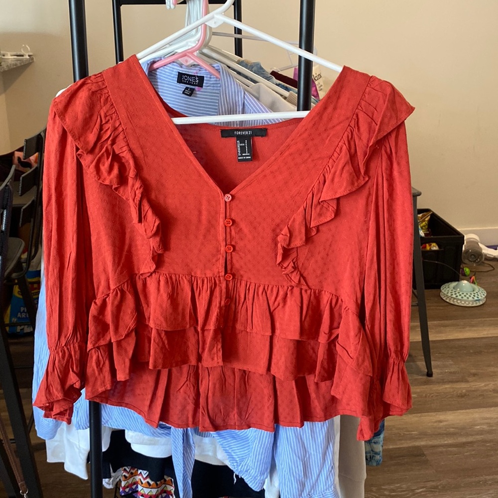 Riffled blouse